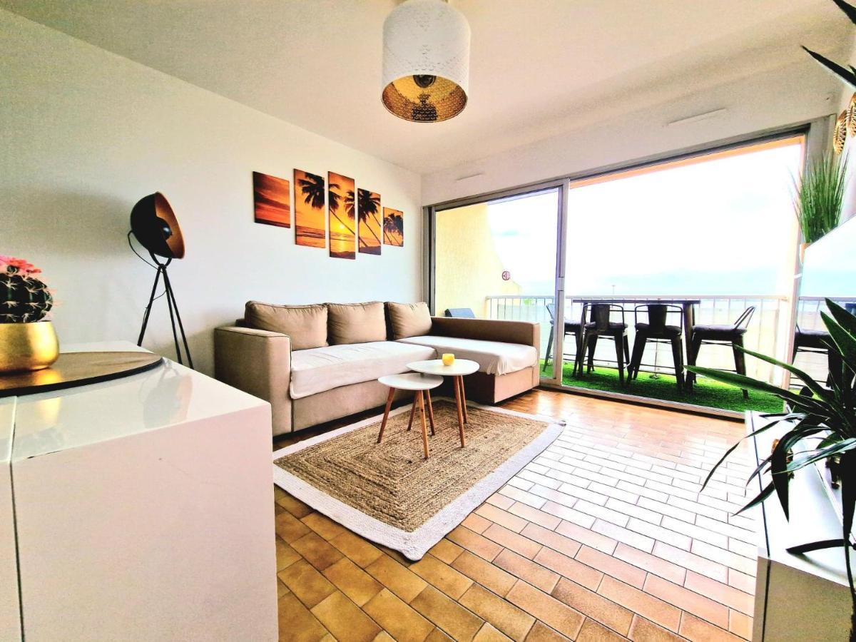 Appartement 1Ere Ligne Piscine Terrasse Au Bord De La Plage Front De Mer Avec 6 Velos Palavas-les-Flots Buitenkant foto