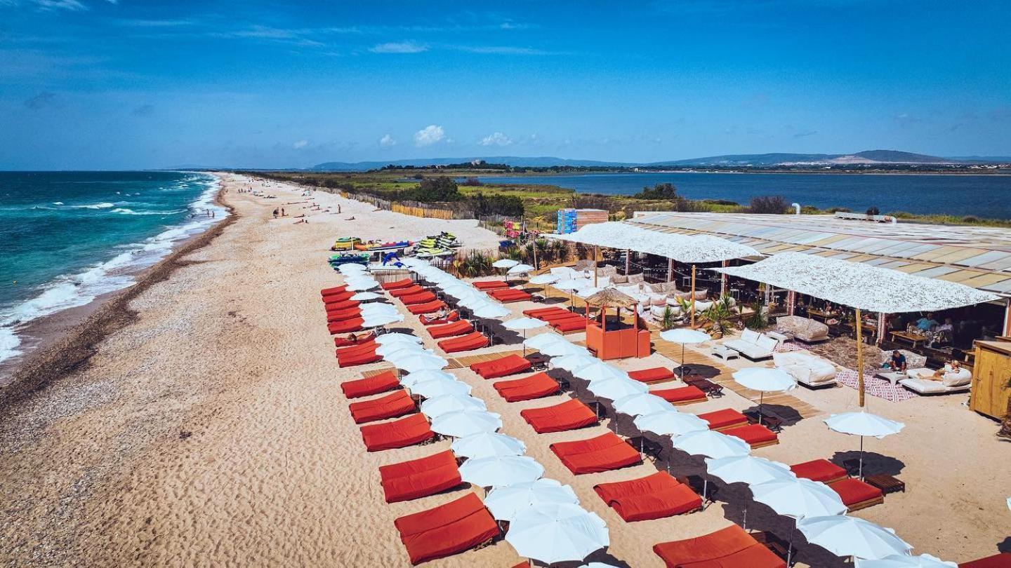 Appartement 1Ere Ligne Piscine Terrasse Au Bord De La Plage Front De Mer Avec 6 Velos Palavas-les-Flots Buitenkant foto
